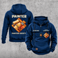 Personalized Painter Painters Society Vintage Hoodie — Dark Blue variant