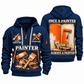 Personalized Painter Lifelong Craft Quarter Zip Hoodie — Navy variant