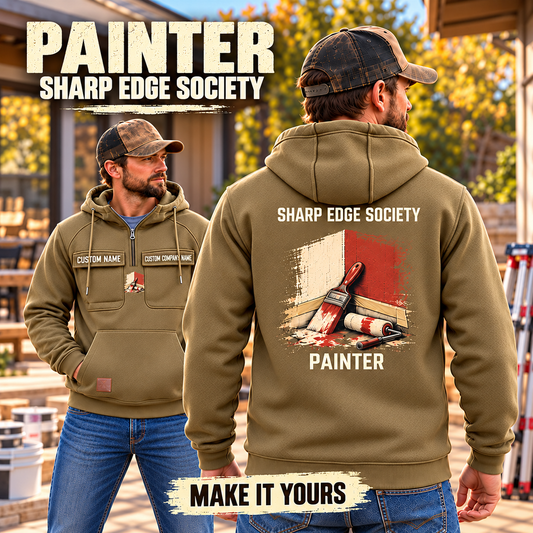 Personalized Painter Sharp Edge Society Vintage Hoodie — dedicated listing hero