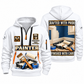 Personalized Painter Made With Care Quarter Zip Hoodie — White variant