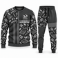 Personalized Painter Geometric Panel Sweater + Jogger Combo — Charcoal variant
