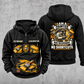 Personalized Painter Heritage Crest Vintage Hoodie — Black variant