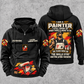 Personalized Painter Skills and Pride Vintage Hoodie — Black variant