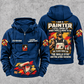 Personalized Painter Skills and Pride Vintage Hoodie — Dark Blue variant