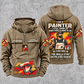 Personalized Painter Skills and Pride Vintage Hoodie — Kaki variant
