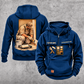 Personalized Painter Ready Every Day Portrait Vintage Hoodie — Dark Blue variant