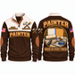 Personalized Painter Finish Perfection Sports Sweatshirt — Brown variant