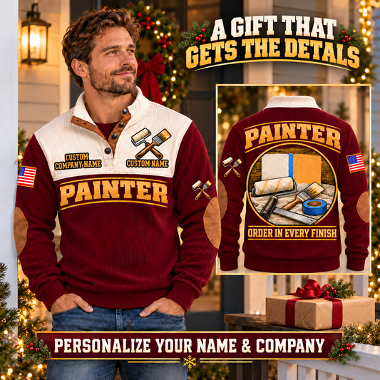 Personalized Painter Finish Perfection Sports Sweatshirt — dedicated listing hero