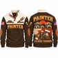 Personalized Painter Coloring Tomorrow Sports Sweatshirt — Brown variant