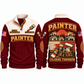 Personalized Painter Coloring Tomorrow Sports Sweatshirt — Jujube Red variant