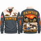 Personalized Painter Shift Finished Sports Sweatshirt — Grey variant