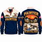 Personalized Painter Shift Finished Sports Sweatshirt — Navy variant