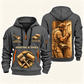 Personalized Painter Golden Craft Quarter Zip Hoodie — Gray variant
