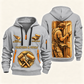 Personalized Painter Golden Craft Quarter Zip Hoodie — Light Grey variant