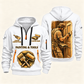 Personalized Painter Golden Craft Quarter Zip Hoodie — White variant