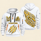Personalized Painter Craft in Motion Quarter Zip Hoodie — White variant