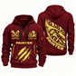 Personalized Painter Craft in Motion Quarter Zip Hoodie — Wine Red variant