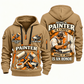 Personalized Painter Craft and Honor Quarter Zip Hoodie — Khaki variant