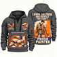 Personalized Painter Respect the Craft Quarter Zip Hoodie — Gray variant