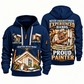 Personalized Painter Experienced Hands Quarter Zip Hoodie — Navy variant