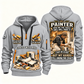 Personalized Painter Skills Remain Quarter Zip Hoodie — Light Grey variant