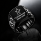 Plumber Signature Crest ring in Black, showing CUSTOM NAME and SINCE 2000