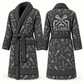 Personalized Plumber Bathrobe slate front and back