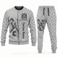 plumber occupation-themed sweater and jogger combo lightgray color with name and company artwork