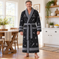 Personalized Plumber Bathrobe - Night Shift lifestyle view