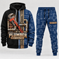 plumber full-zip hoodie and matching joggers - navy catalog view