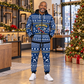 plumber hero Winter Snowflake full-zip hoodie and jogger combo with Custom Name and Custom Company Name
