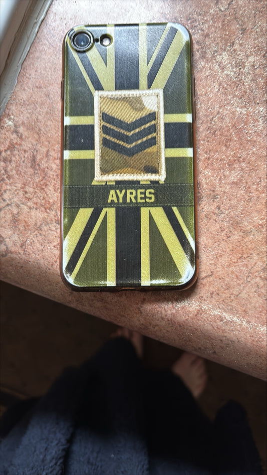 Personalized UK Soldier/Veterans With Rank, Year And Name Phone Case Printed -  jon ayres
