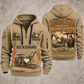 W 120 Fi Cold Planer Operator quarter zip hoodie in Khaki, front and back views, sample YOUR NAME and SINCE 2000 artwork