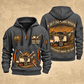 W 200 Fi Cold Planer Operator quarter zip hoodie in Gray, front and back views, sample YOUR NAME and SINCE 2000 artwork