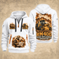 RM400 Road Reclaimer Operator quarter zip hoodie in White, front and back views, sample YOUR NAME and SINCE 2000 artwork
