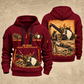SB-2500 Material Transfer Vehicle Operator quarter zip hoodie in Wine Red, front and back views, sample YOUR NAME and SINCE 2000 artwork