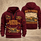 E2850C Material Transfer Vehicle Operator quarter zip hoodie in Wine Red, front and back views, sample YOUR NAME and SINCE 2000 artwork