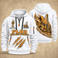 PL83 Pipelayer Operator quarter zip hoodie in White, front and back views, sample YOUR NAME and SINCE 2000 artwork