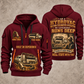 TRUVAC HXX Truck-Mounted Hydrovac quarter zip hoodie in Wine Red, front and back views, sample YOUR NAME and SINCE 2000 artwork