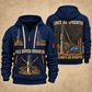 Junttan PMx25 Pile Driver quarter zip hoodie in Navy, front and back views, sample YOUR NAME and SINCE 2000 artwork