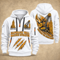 Bauer MC 96 with BC 40 Diaphragm Wall Machine quarter zip hoodie in White, front and back views, sample YOUR NAME and SINCE 2000 artwork