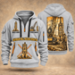 Liebherr HS 8100 HD with HSG 5-18 L Diaphragm Wall Machine quarter zip hoodie in Light Grey, front and back views, sample YOUR NAME and SINCE 2000 artwork