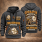 Robbins Main Beam TBM - Mill Creek Big Tex configuration Tunnel Boring Machine quarter zip hoodie in Gray, front and back views, sample YOUR NAME and SINCE 2000 artwork