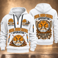 Herrenknecht EPB Shield S-600 Harriet Tunnel Boring Machine quarter zip hoodie in White, front and back views, sample YOUR NAME and SINCE 2000 artwork