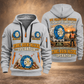 Herrenknecht Multi-mode TBM S-502 - Lake Mead configuration Tunnel Boring Machine quarter zip hoodie in Light Grey, front and back views, sample YOUR NAME and SINCE 2000 artwork