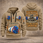 Akkerman SL60P Microtunnelling Machine quarter zip hoodie in Khaki, front and back views, sample YOUR NAME and SINCE 2000 artwork