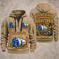 Akkerman SL74P Microtunnelling Machine quarter zip hoodie in Khaki, front and back views, sample YOUR NAME and SINCE 2000 artwork