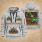 Sennebogen 830 E Material Handler quarter zip hoodie in Light Grey, front and back views, sample YOUR NAME and SINCE 2000 artwork