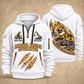 Liebherr LH 30 M Industry Litronic Material Handler quarter zip hoodie in White, front and back views, sample YOUR NAME and SINCE 2000 artwork