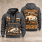 Terex Advance FD4000 Concrete Mixer Truck quarter zip hoodie in Gray, front and back views, sample YOUR NAME and SINCE 2000 artwork